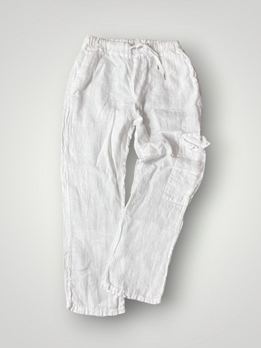 Meo Meli White Linen Pants